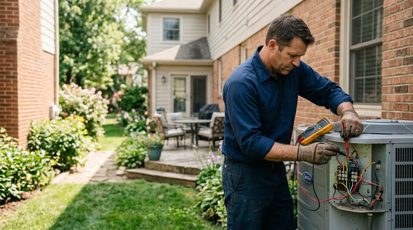 HVAC technician working near Wimauma, FL